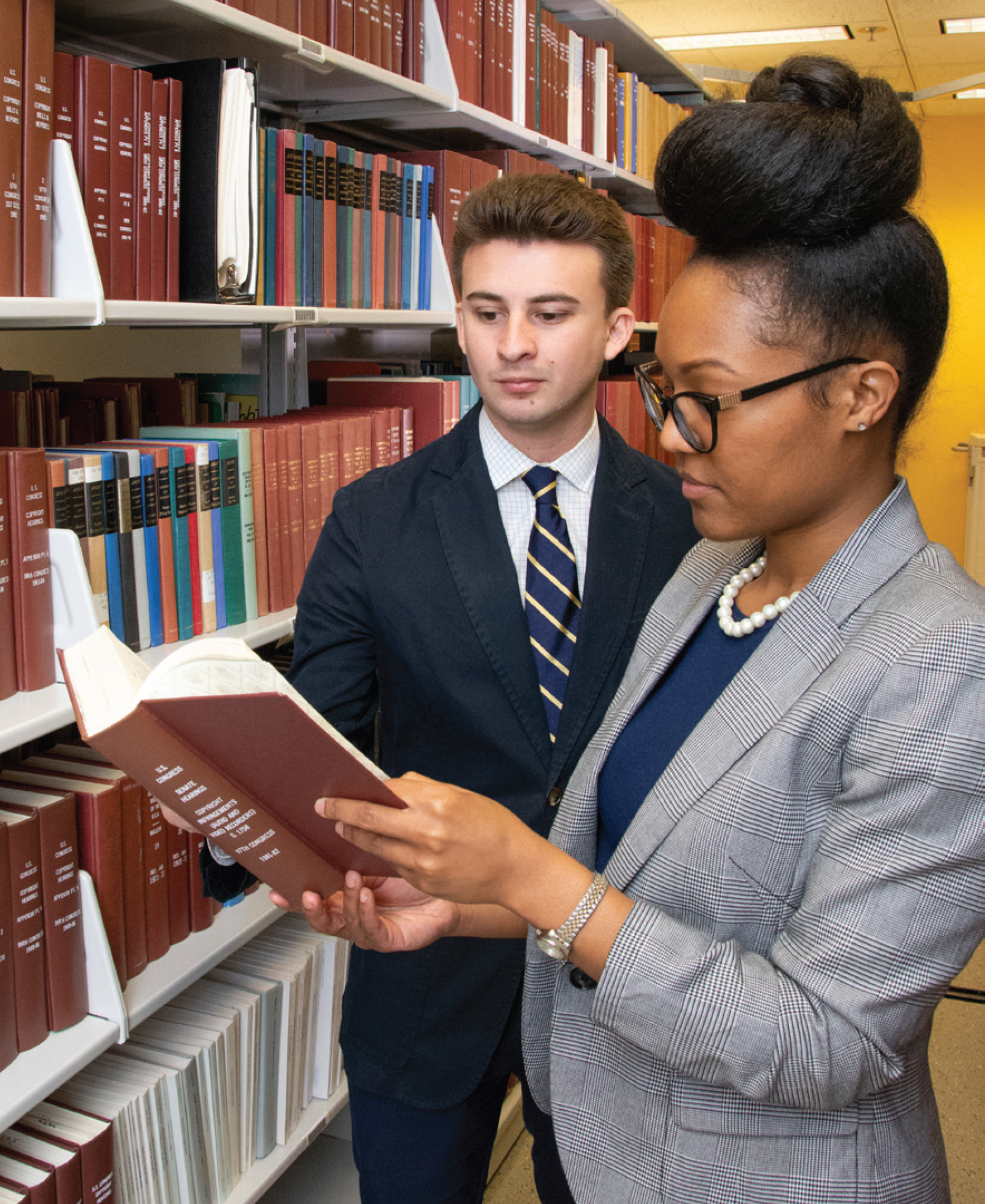 Interns research historical documents