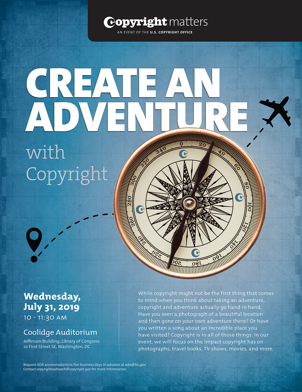 Create An Adventure with Copyright Flyer