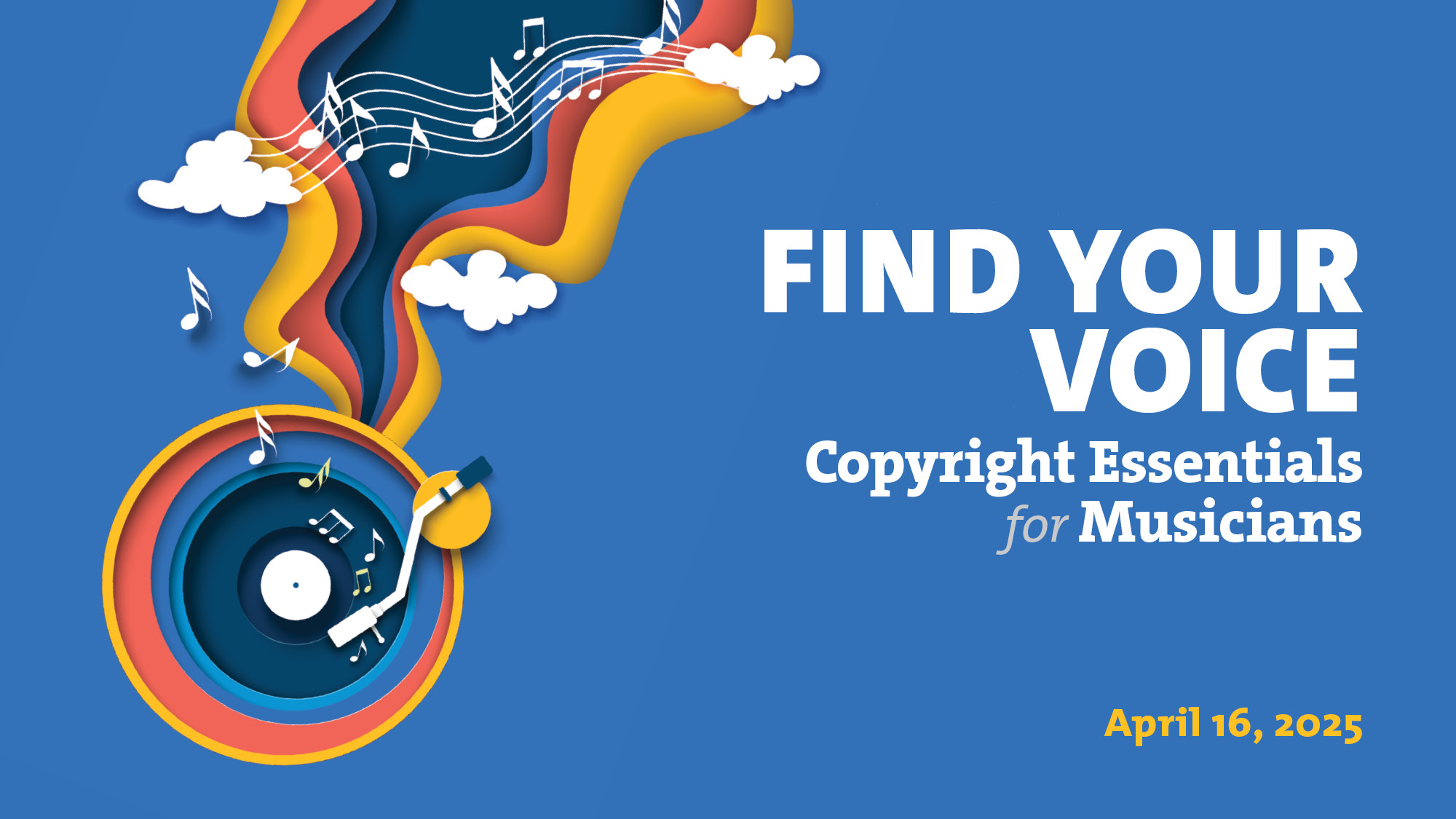 Copyright Essentials for Musicians Event Flyer
