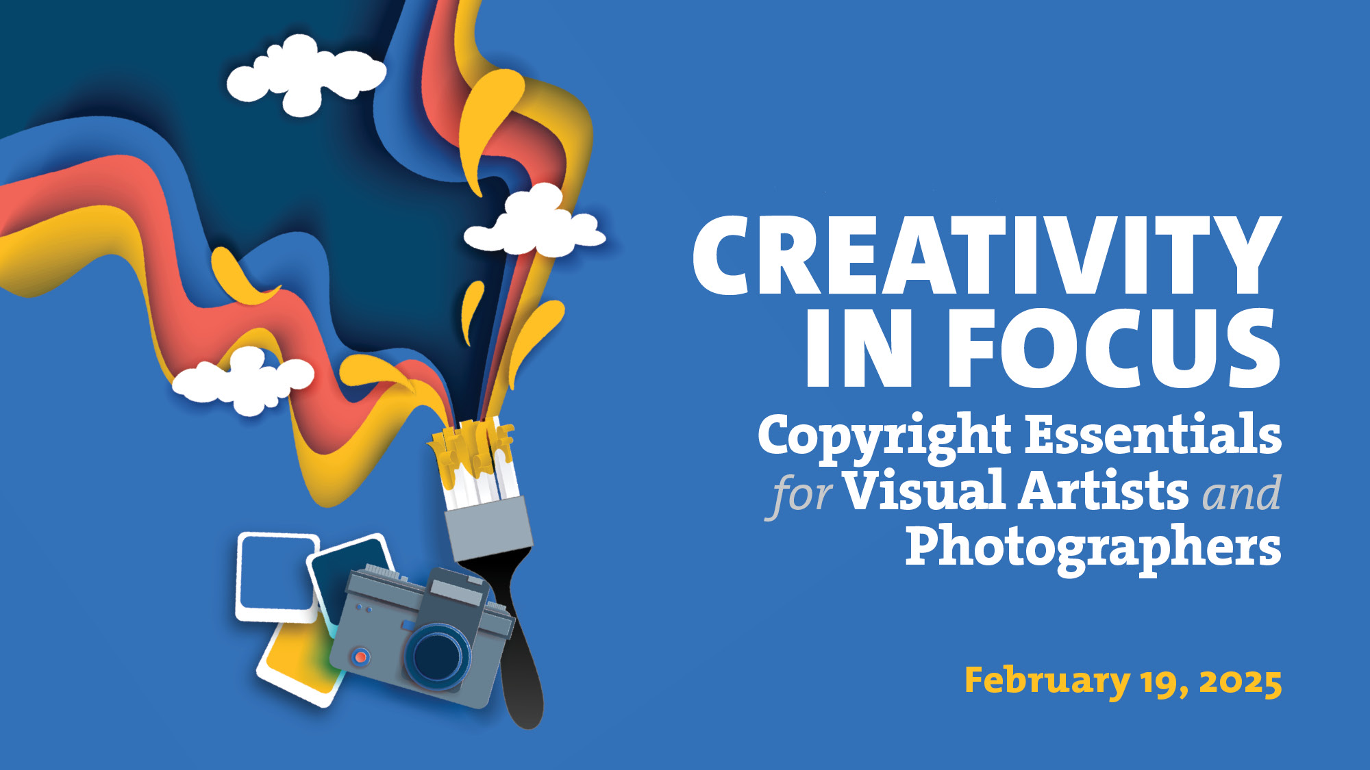 Copyright Essentials for Visual Artists/Photographers Event Flyer