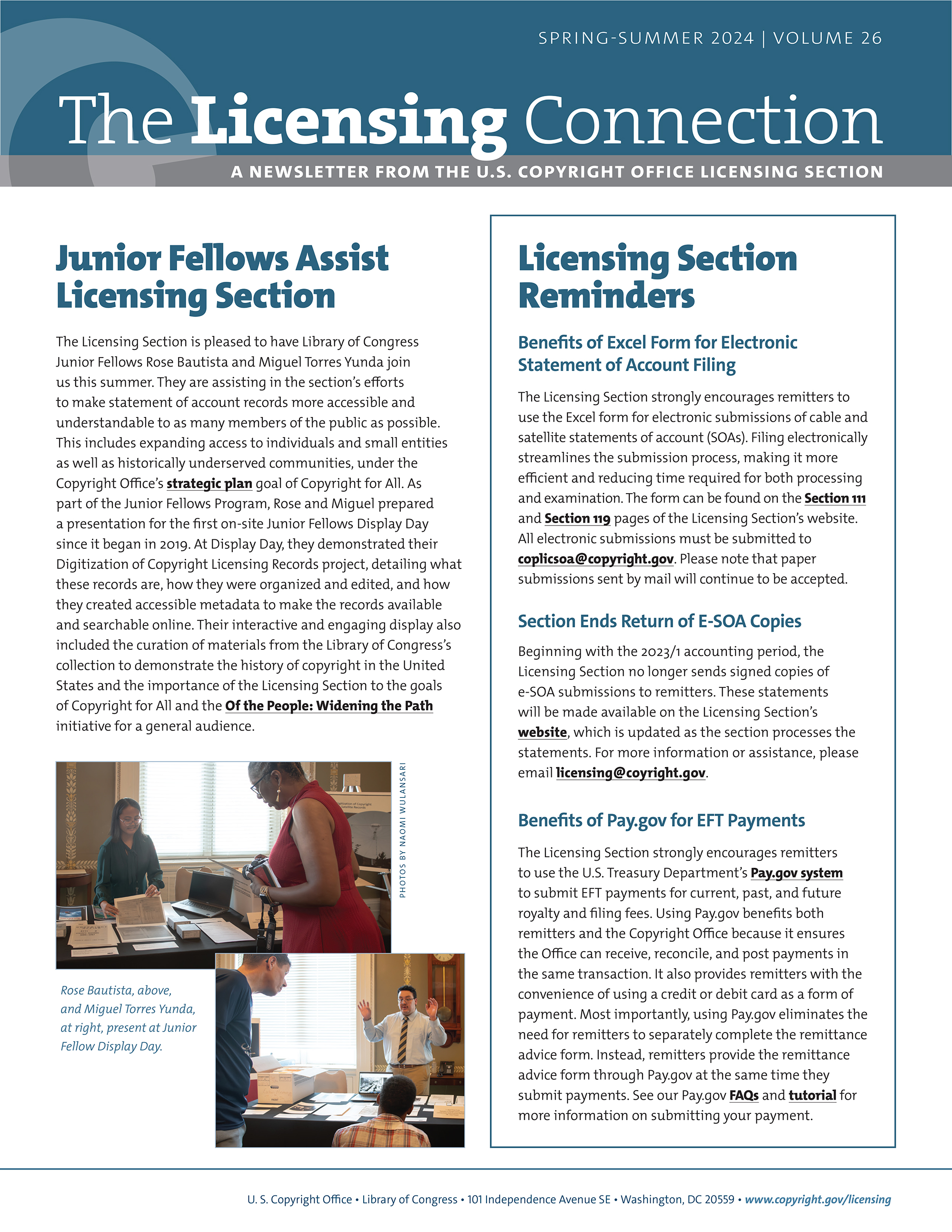 The Licensing Connection newsletter Cover